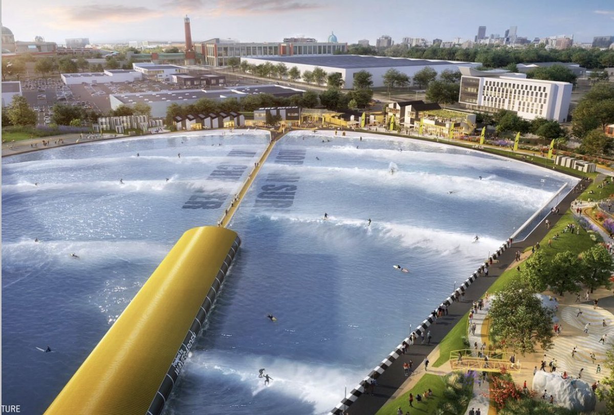 Plans have been submitted to Trafford Council by Belfast-based property developer McKinney Group for a £60m surfing lagoon.