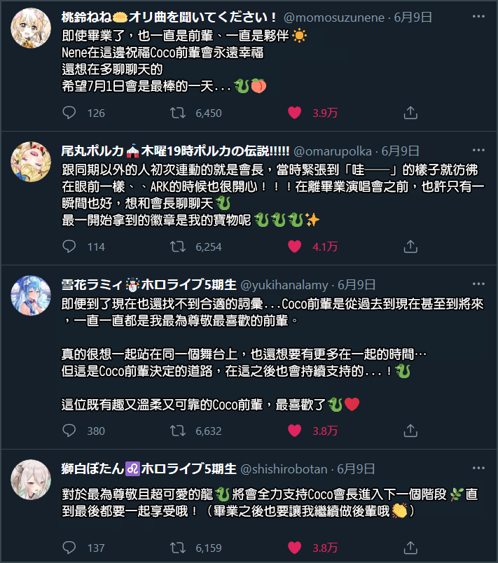 Saki On Twitter 對於coco畢業推文合輯 4 5 中国語翻訳