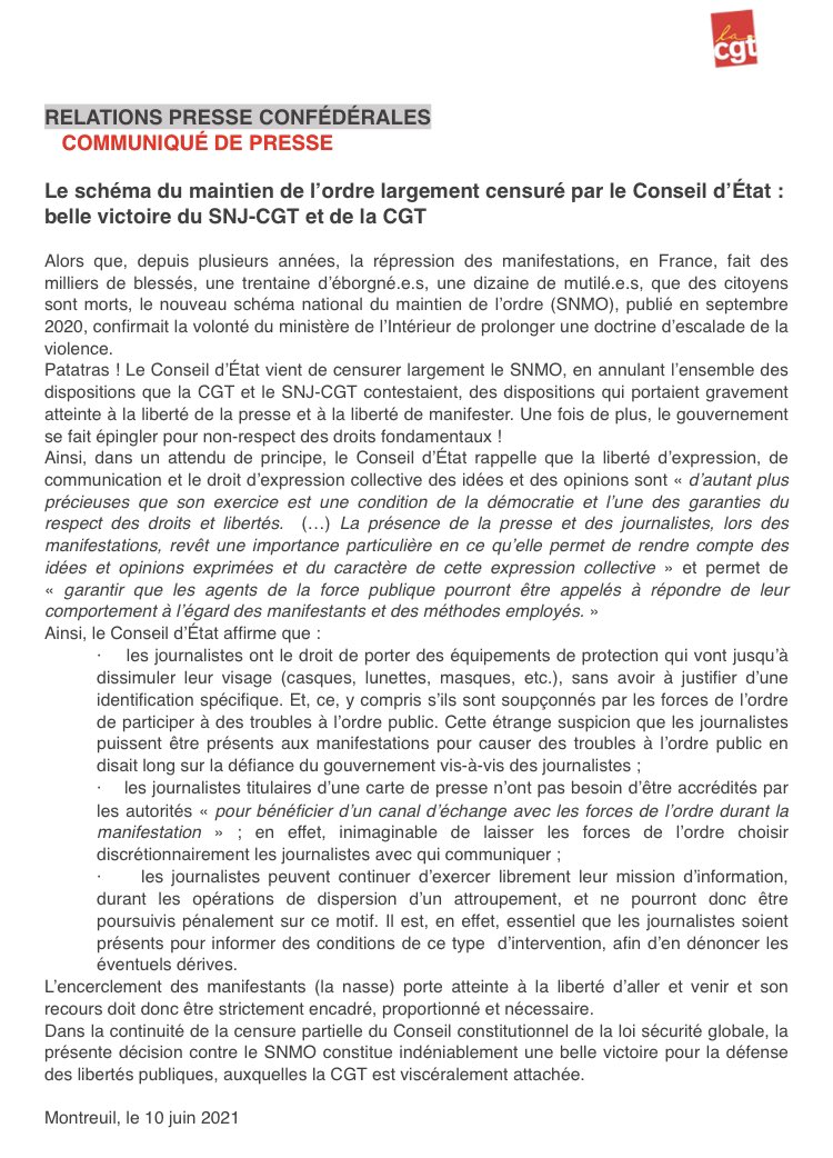 La CGT tweet media