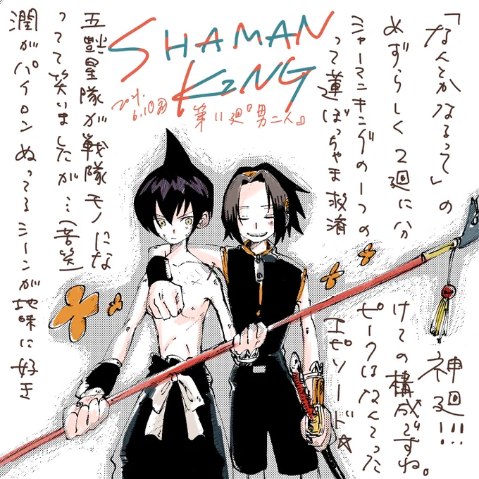 #SHAMANKING #シャーマンキング第11廻感想ちなみに写真は私の足にある麻倉家の家紋です 