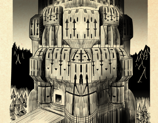 WinterbornGames's tweet photo. Here is a sketch that @MoudyHamo has been working on for one of our book mode segments. There is more to this castle we decided not to show so that we don't spoil things. We did want to show off some of what we're working on though. #indiegamedev #indiegames https://t.co/rZupTYjQDa
