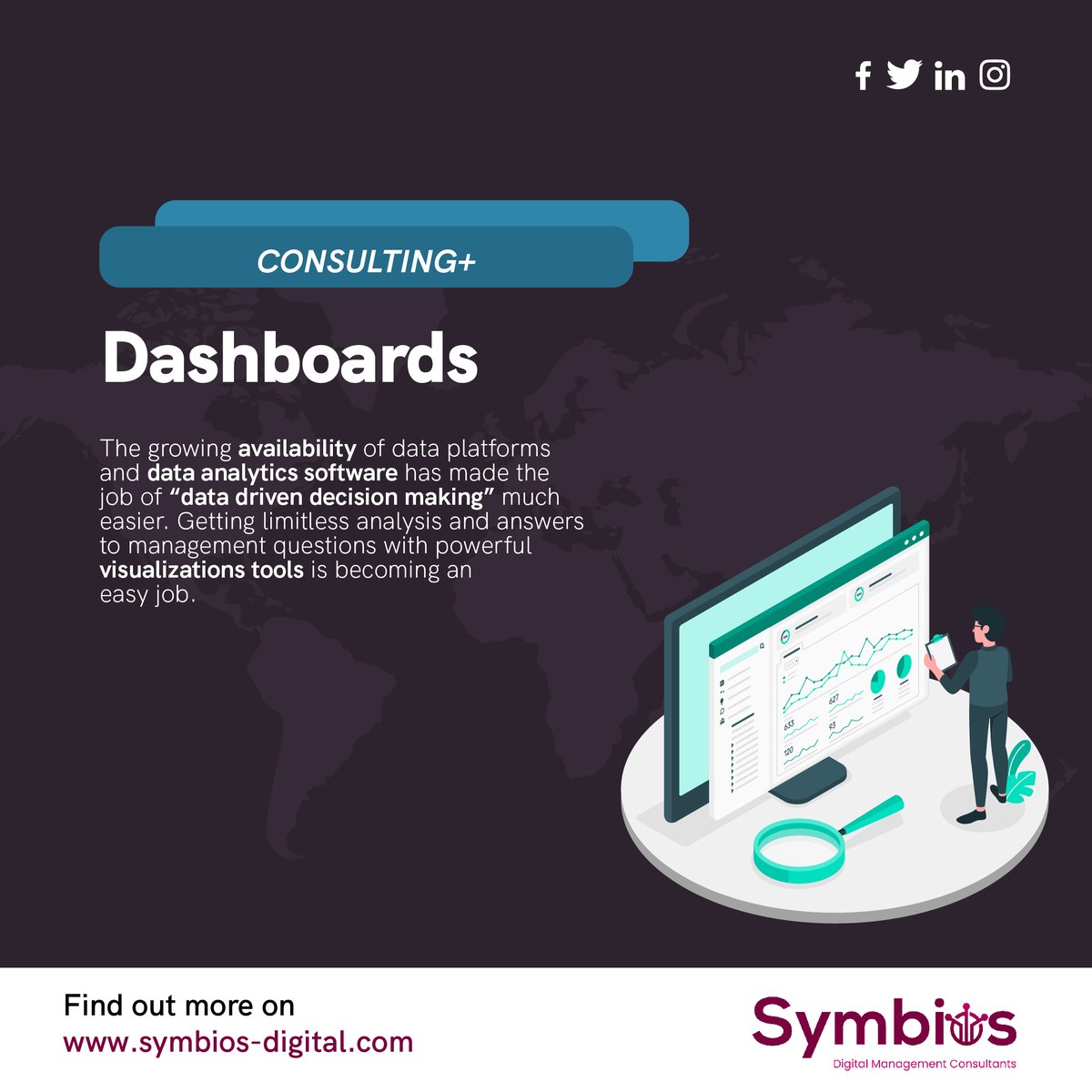 SymbiosDigital's tweet photo. Got data? Make sense out of it now! Use us to help you create the best used dashboards for any of your operations.

We can also train you to do it yourself.

Contact us at: 
info@symbios-digital.com

#dashboards 
#analytics 
#data https://t.co/20wE5ZH7bx