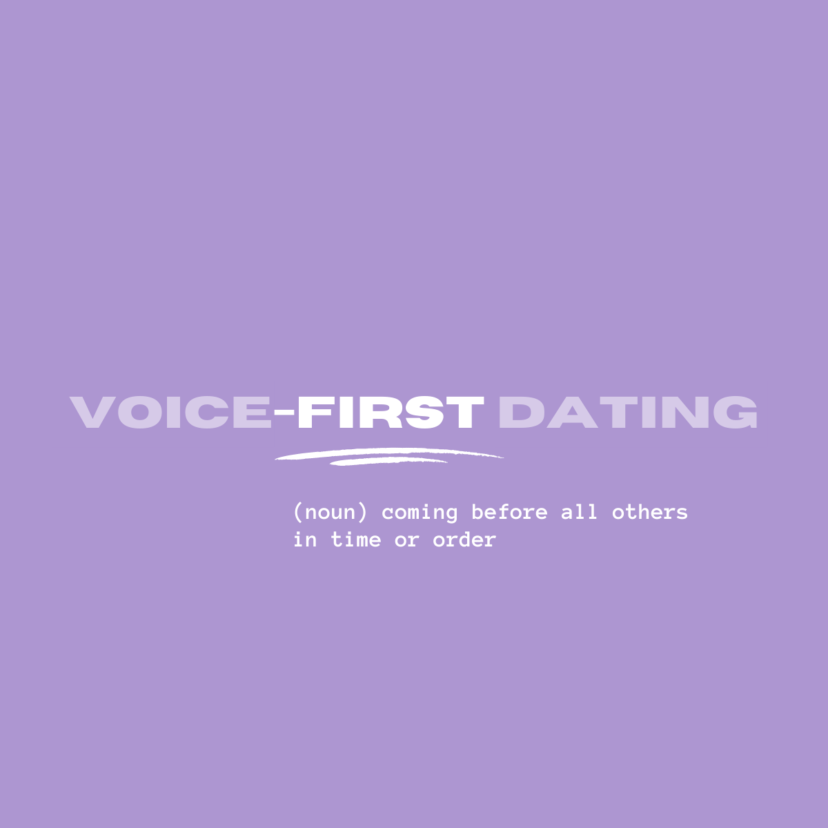 vvibe_app's tweet photo. Voice-first dating is meeting other people to assess suitability & compatibility based on voice before all others. #voicedating #voice https://t.co/U3Ghhsknd5