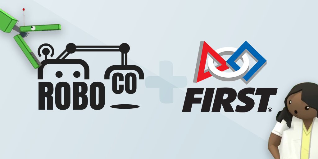 IT’S OFFICIAL: We’re collaborating with <a href="/FIRSTweets/">FIRST</a> to bring robot programming to RoboCo! ⚙️

Details: roboco.co/2021/06/10/ann…