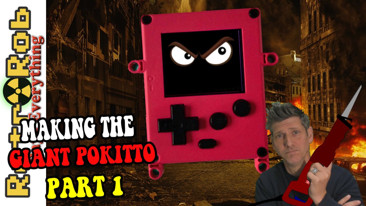 🎮 Making the Giant Pokitto Part 1: Feat. SkaboyTD! 🎮 youtu.be/eMGv7BGWOVE via <a href="/YouTube/">YouTube</a> <a href="/Pokittocom/">Pokitto</a> <a href="/GuysGamesBeer/">Guys Games and Beer</a> #pokitto #videogames #maker #indiegames