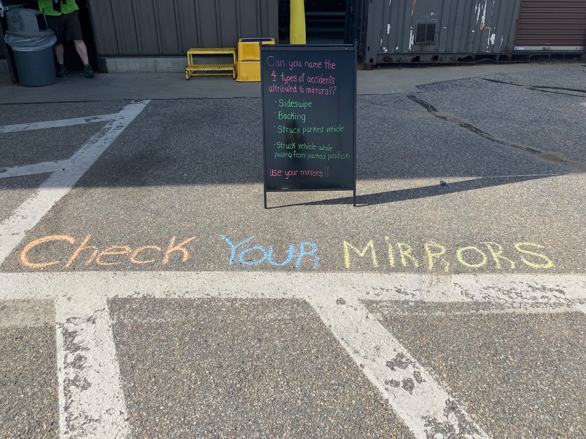 Don’t forget to check your mirrors! Make sure you can see what you need to see, minimize the blind spot, reveal objects in the “No Zone”. #upsaafety #nedsummer2021 #checkandadjust