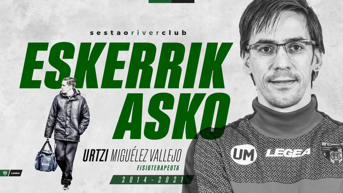 SestaoRC's tweet photo. ❗ 𝗢𝗙𝗜𝗖𝗜𝗔𝗟 | Urtzi Miguélez no continuará en el Sestao River Club.

▶️ https://t.co/hv6xfLvqJY

𝗚𝗿𝗮𝗰𝗶𝗮𝘀 𝗽𝗼𝗿 𝗲𝘀𝘁𝗼𝘀 𝟳 𝗮𝗻̃𝗼𝘀! 𝗭𝗼𝗿𝘁𝗲 𝗼𝗻! 👏👏 https://t.co/viQENFB4XC