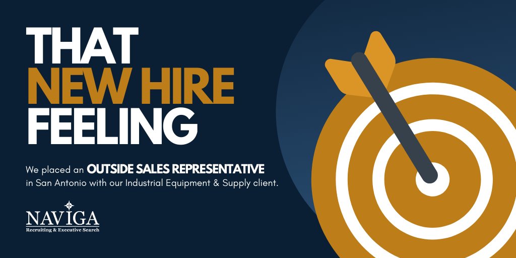 We found an Outside Sales Representative with a hunter mentality for our favorite #hyster and #yale dealer in Texas! We love helping our clients find game-changing #sales talent!