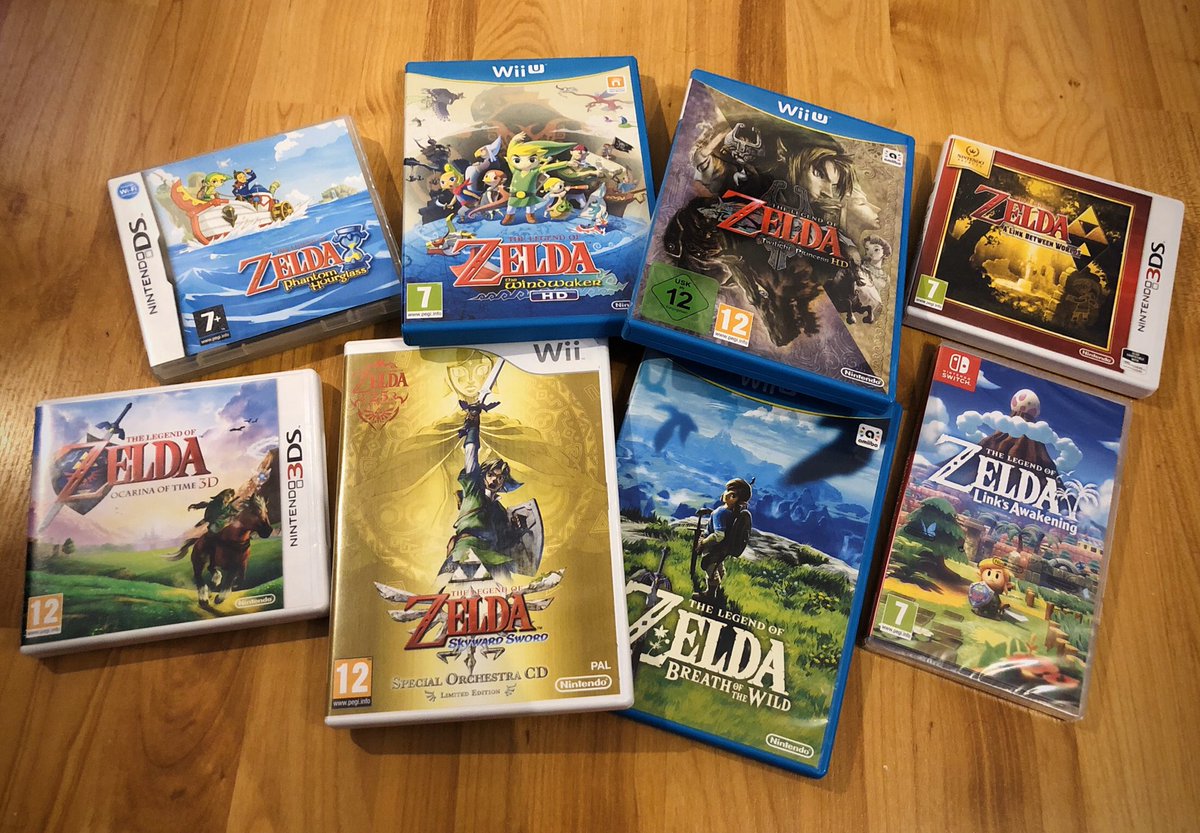 TheMicroLoft's tweet photo. This might actually be my favourite franchise judging by the contents of my shelves. And yes before someone points it out Majora’s Mask is missing... I’ve never actually played it 😬#RetroGamer_mag #Zelda35th https://t.co/UEEW3ONmA4
