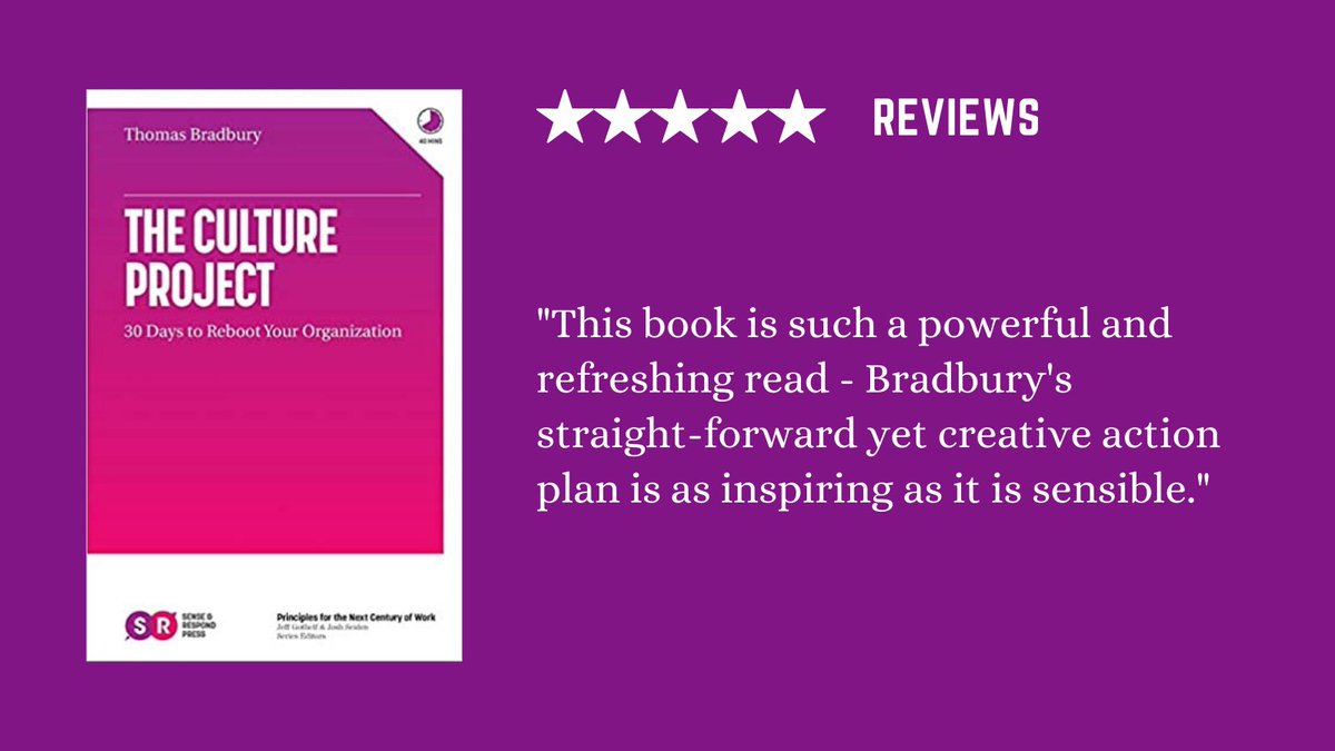 Thomas Bradbury | The Culture Project: 30 Days to reboot your organisation: 
buff.ly/3noet9r