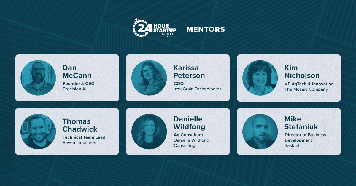 cultivatorsk's tweet photo. What does it take to build Canada's next big #agtech startup? 🦄

Our #24HourStartupAgTech All-Star Mentors can help you ✨

Register today and gain exclusive access to these industry leaders' knowledge and experience🧠

🎫: https://t.co/xRlR4xJClE https://t.co/pOAL8BZoPl