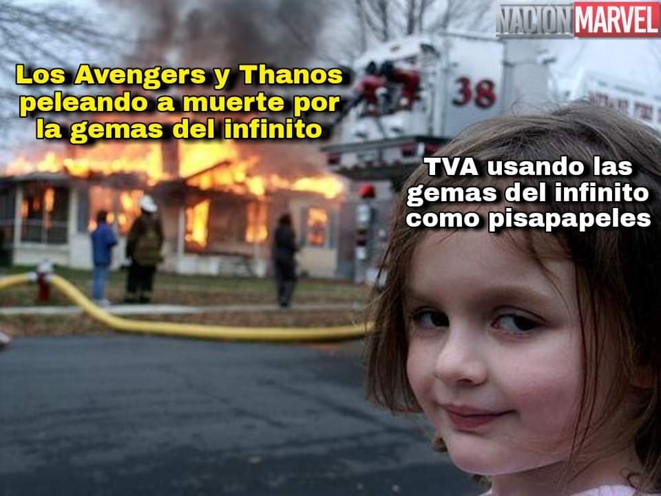 nacionmarvel's tweet photo. A los de TVA les gusta ver el mundo arder. 😁💚 #Loki https://t.co/G78ymQluZt