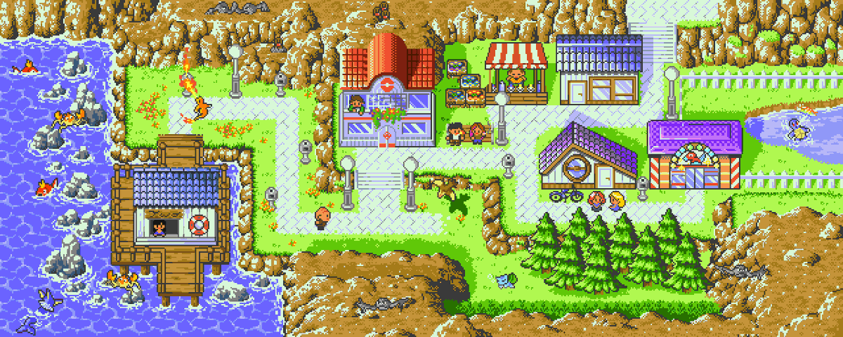_unsettled_'s tweet photo. Sevii Town Two for #KantoRedrawn :)

#PixelArt #Pokemon https://t.co/14Em5oMzCn
