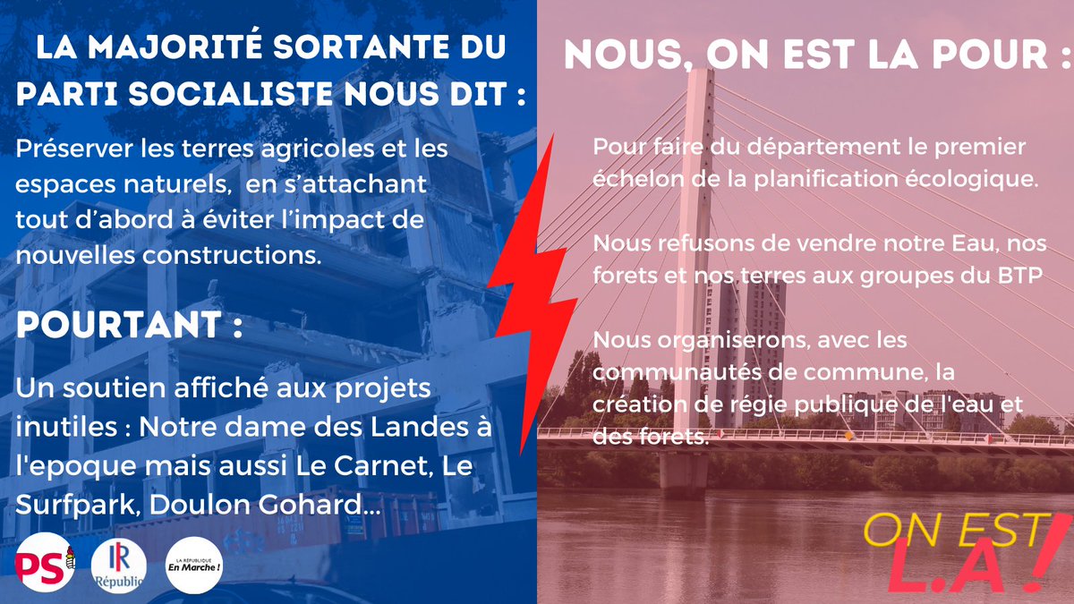 @Michel_MENARD parle de zéro artificialisation nette MAIS : le @StopCarnet, Surfpark et autres projets inutiles contre les habitant·es