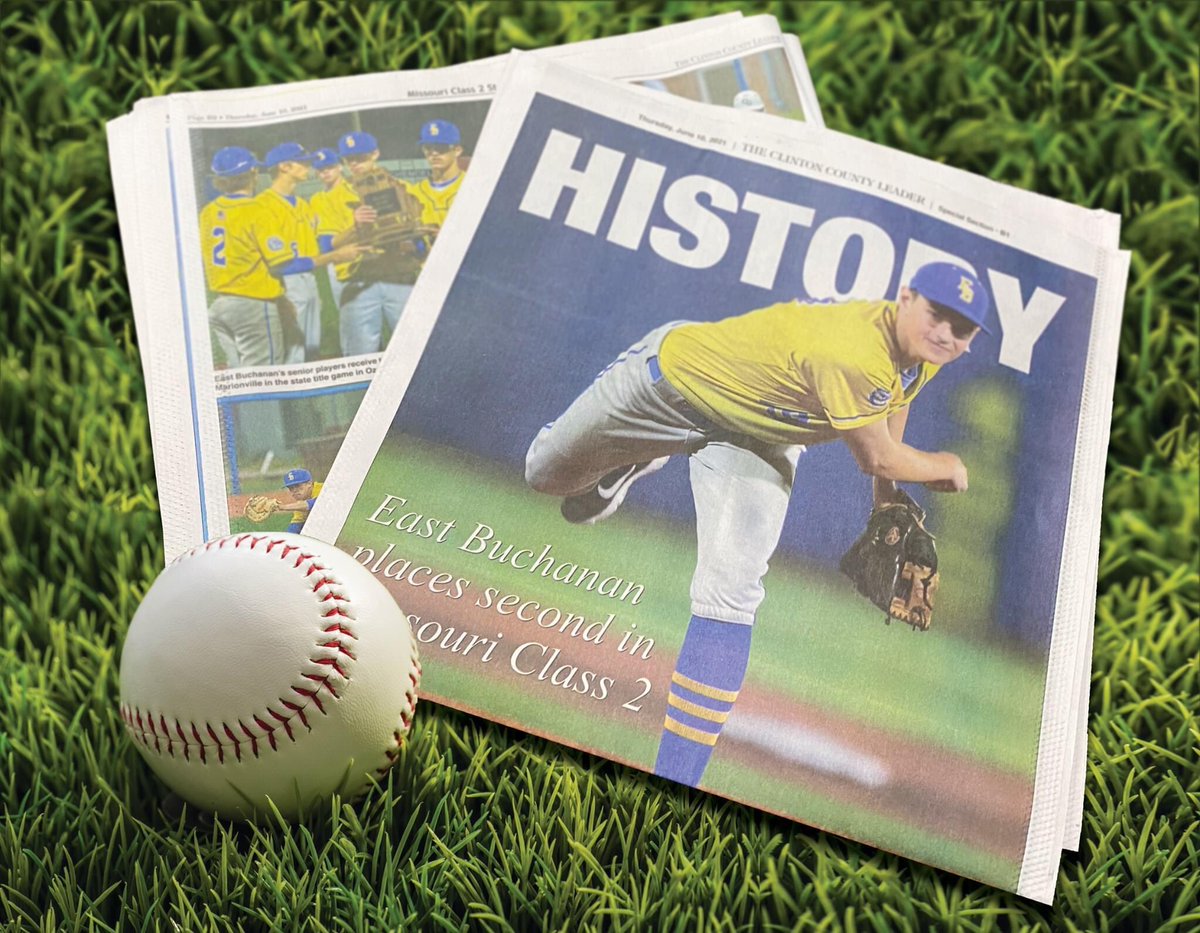 TheLeaderMO's tweet photo. In today's Leader - a special  12-Page section dedicated to the East Buchanan Baseball Team! Get one today! https://t.co/wpVKMWETBv https://t.co/JDtr59rmhA