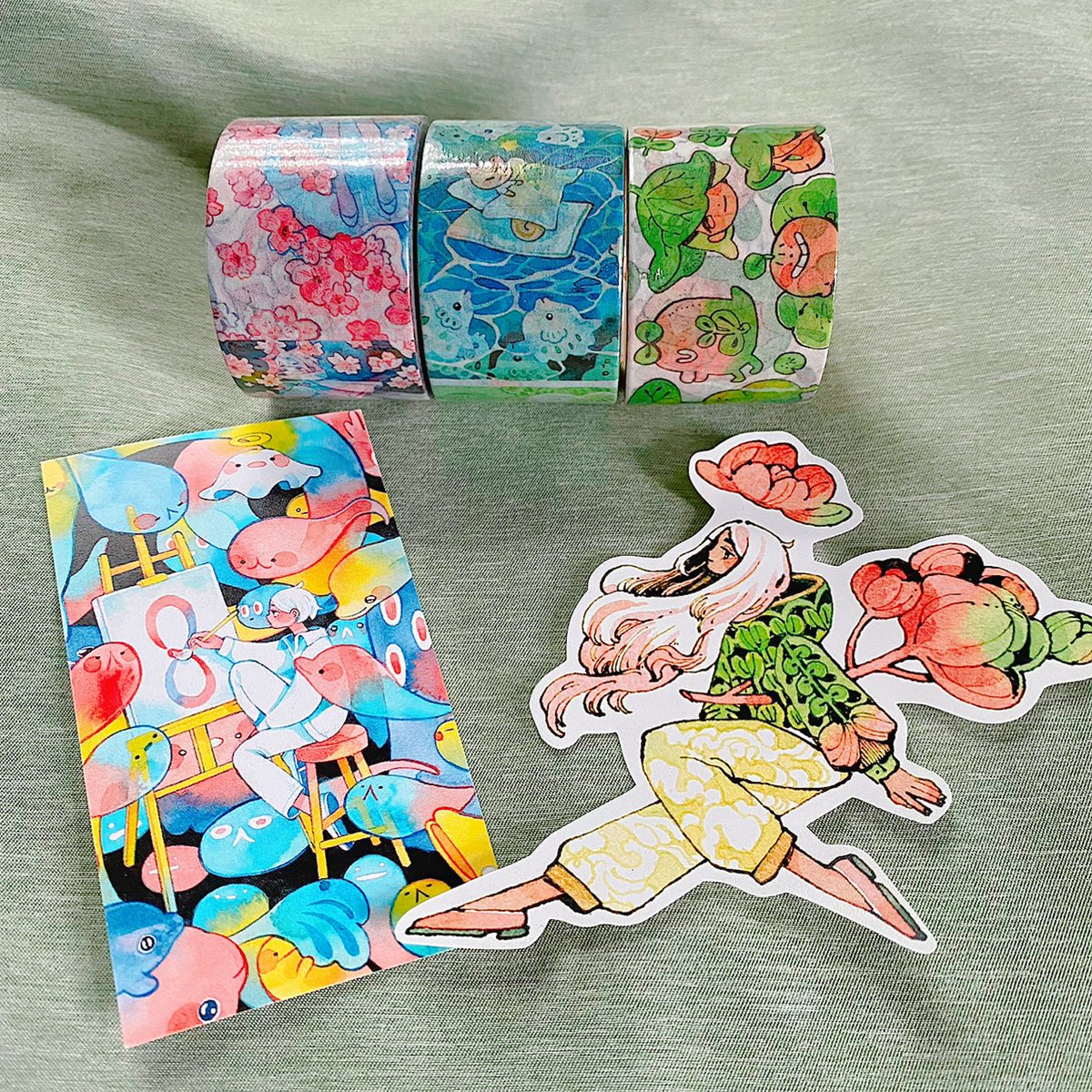 happy mail!!! i bought more washi tapes for my collection from @maruti_bitamin !!! thank you!!! 🤩🌸😭 