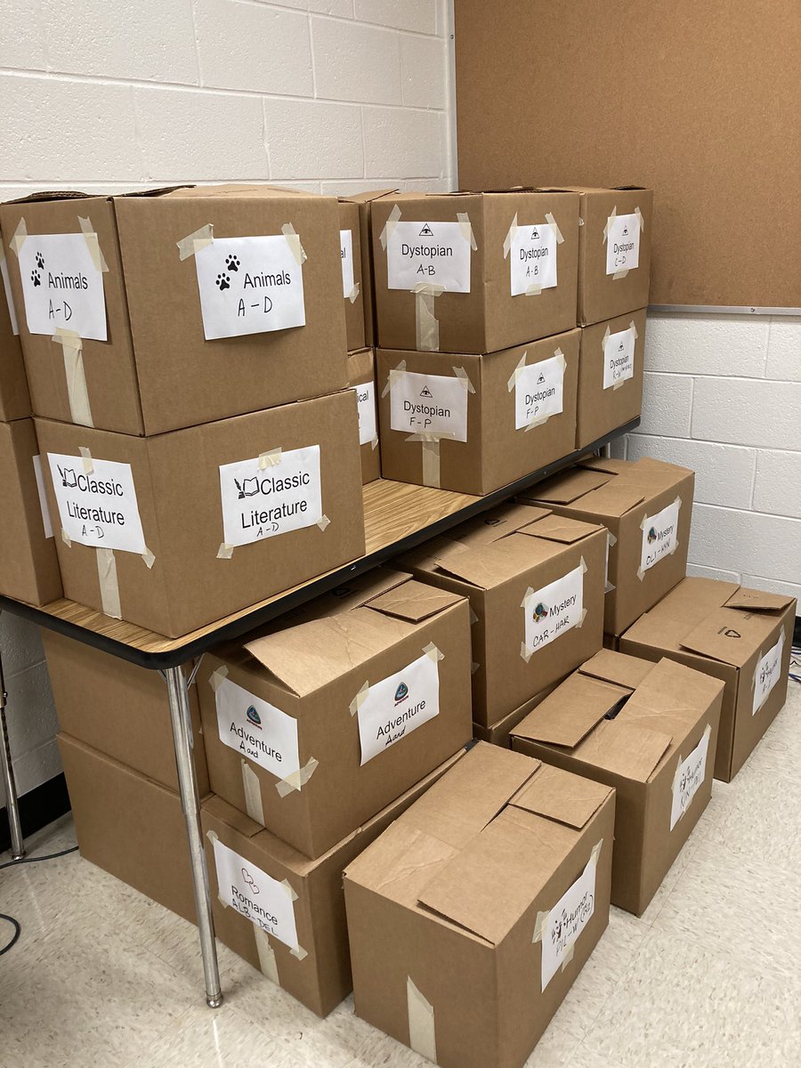 Say goodbye to Eastern’s LMC’s look! We’re packing up the books for a summer makeover. We can’t wait to welcome you back to a newly floored and re-organized space! <a href="/EMSPrincipal17/">Matt Johnson</a> <a href="/MCPSSLMP/">MCPSSLMP</a>