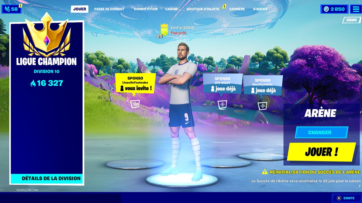 ZetFarYT's tweet photo. Merci @FortniteFR !
Les deux skins seront disponibles dans quelques jours dans la boutique😄
Code "zetfar" si vous les prenez ! #ad https://t.co/sAtFhWD3wW