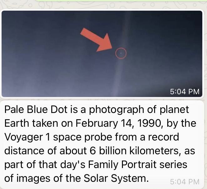 MaziNnamdiKanu's tweet photo. In his pre-recorded AriseTV interview, the pathetic nitwit passing off as BUHARI described #Biafra as a “dot within Nigeria”. Well, hear this: The Earth is also a dot within the galaxy (see pic). But it’s still as great a dot as BIAFRA shall soon be amongst the comity of nations. https://t.co/k7AG7pzOVU