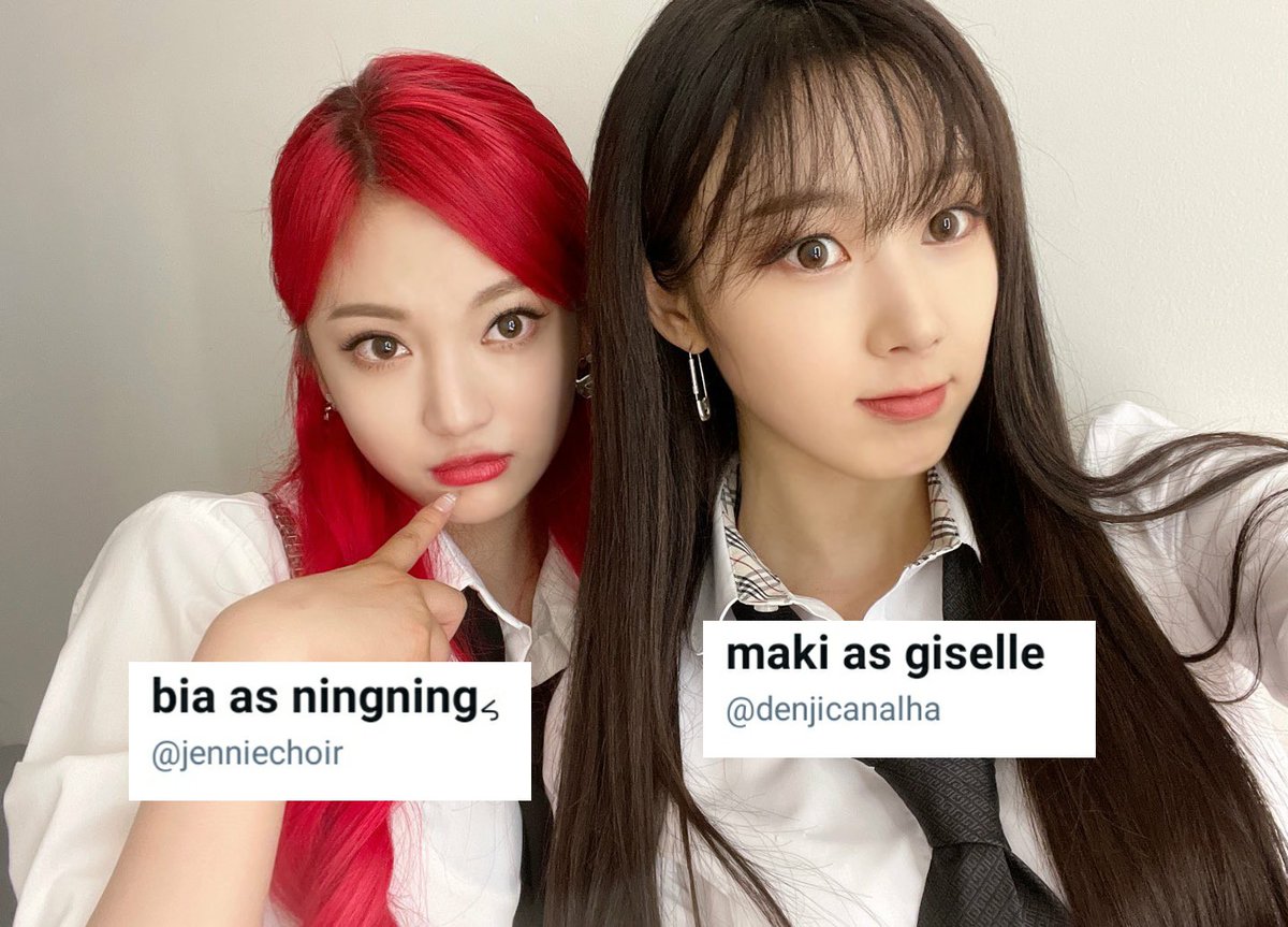 pinknationsquad's tweet photo. pinknation members as aespa https://t.co/MqGIjXGOqE