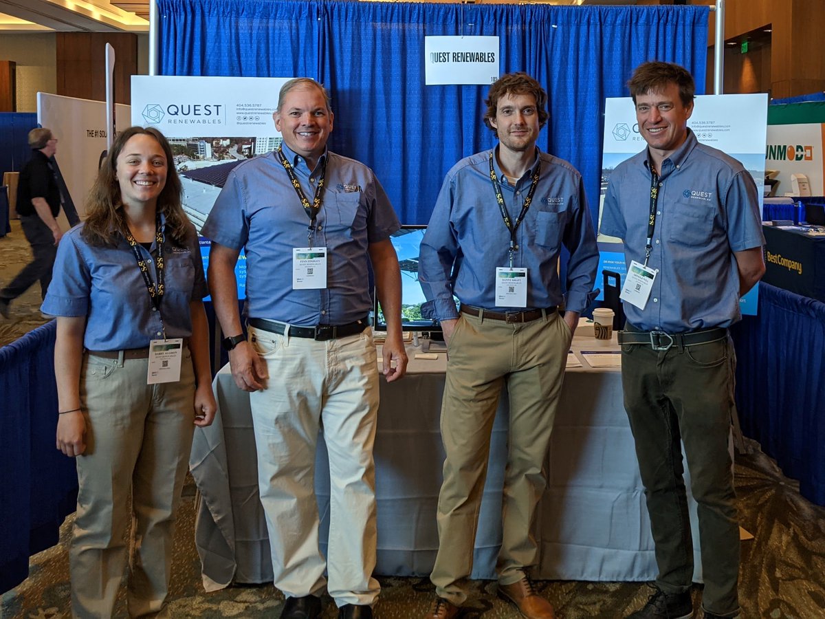 QuestRenewables's tweet photo. Thank you @SPIConvention for a safe and well done #SolarStorageNE. The Quest team loved seeing all our NE #solar industry colleagues. Looking forward to #NASEW21 #SPIcon #ESIcon in NOLA. https://t.co/aZTtY3g1zK