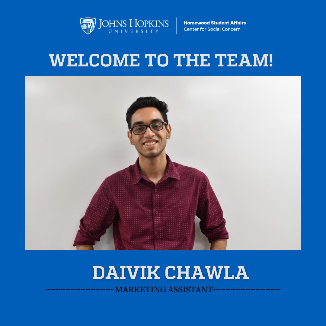 Meet the newest member of our CSC Team - Daivik Chawla! Daivik is a rising sophomore, currently majoring in Psychology and minoring in Marketing and Communications. Daivik will be joining us, as CSC's student marketing assistant, and we are super excited to work together!