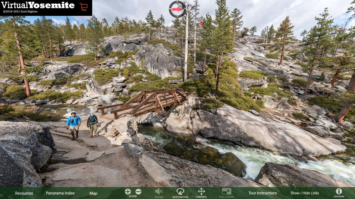 VirtualYosemite's tweet photo. Yosemite Creek, about 100 yards upstream from the torrential cataract it turns into as Yosemite Falls.

See the panoramic view in 360° interactive VR at:
https://t.co/2v5LDrHAD2

©2021 Photography by Scott Highton

#Yosemite #VirtualYosemite #YosemiteCreek #YosemiteFalls https://t.co/EucrTaPGUK
