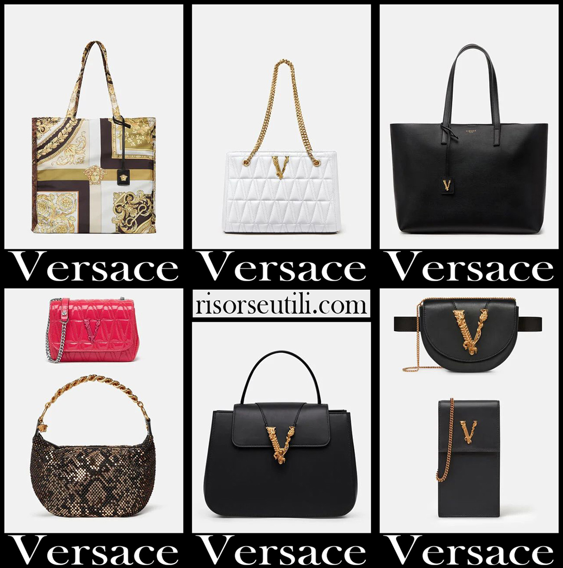 risorseutili.com on X: New arrivals Versace bags 2021 women's accessories  handbags collection. #bags #newarrivalsVersace #Versace #Versacebags  #Versacebags2021 #Versacecollection #Versacehandbags  #Versacewomensaccessories  https