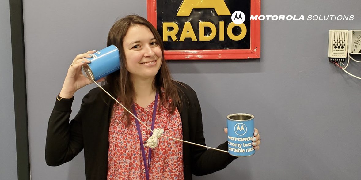 Motorola Solutions Archives interns are constantly discovering artifacts! This tin can telephone was used as a promotional item for Motorola's two way radios. Motorola sure has come a long way! #ThrowbackThursday