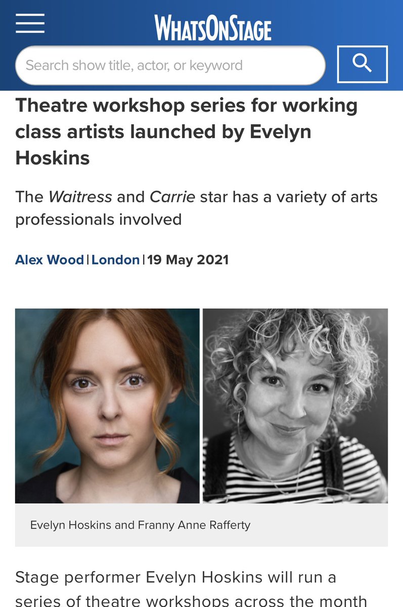 So excited to be on the panel for this tonight!!! 

Starts at 7.30 on zoom - you can still get tickets, just email: workingclassworkshops@gmail.com 

If you are a working class artist be there, or be posh! 😎

<a href="/EvelynHoskins/">Evelyn Hoskins</a>
