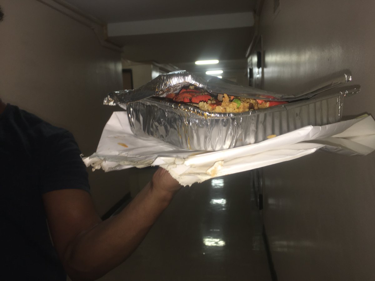 LTravelers's tweet photo. @Uber_Support .@Postmates @Postmates_Help @UberEats @Uber_Support 
Yes, U said that yesterday, yet here we are. All in-app mgs &amp; emails R generic mgs MAKING EXCUSES (i.e. technical issues or driver had trouble locating U)... when my image CLEARY shows the delivery of a trashed tray of food. https://t.co/2ywzUnuCtY