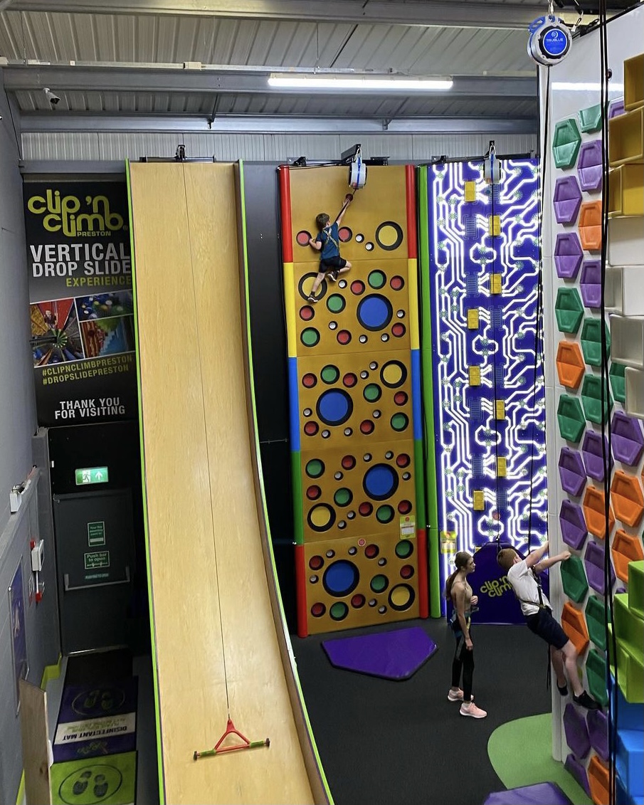 It's so AMAZING to be back open again!

We're open this Saturday &amp; Sunday from 9.30am with over 25 fun climbing challenges to try - including our Big Cheese! 🧀

Book online at bit.ly/3fdpNl8 #Preston #ClipnClimb