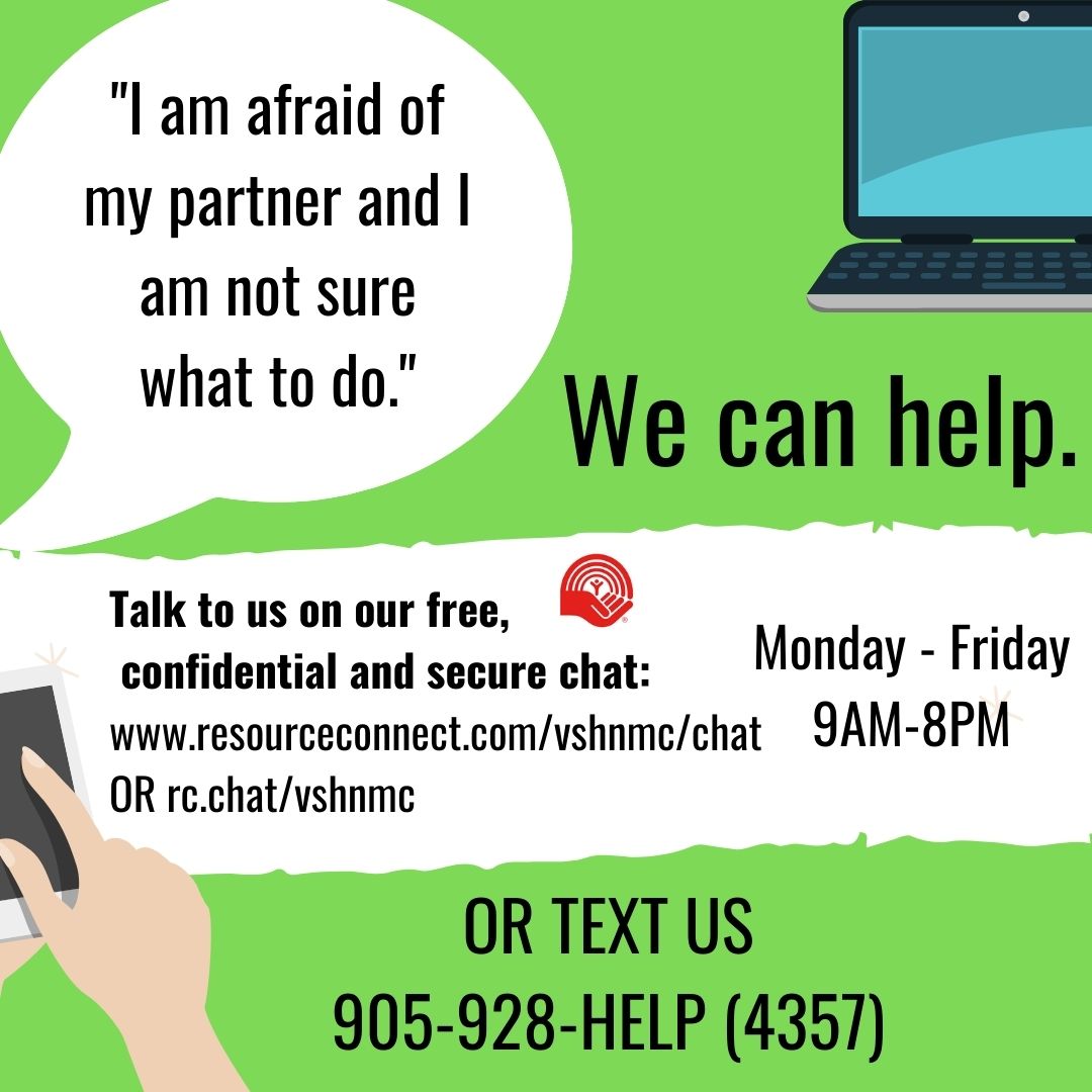 You can reach our free, confidential &amp; secure chat line Mon-Fri 9am-8pm.

Go to resourceconnect.com/vshnmc/chat
TEXT 905-928- HELP (4357)

Or call us at 1-800-264-6671 24 hours a day, 7 days a week.

#vicimservices #victimserviceshnmcfn #help #crisisline #crisis #chat #confidential #safe