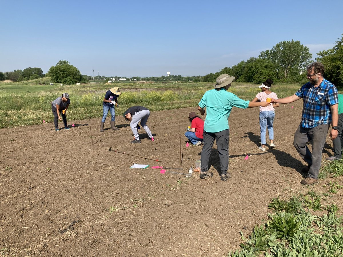 Day 1 of Summer School on the Farm was a success. We weeded the pollinator garden, fed the chickens, and planted corn and cucumber. #d127getsreal