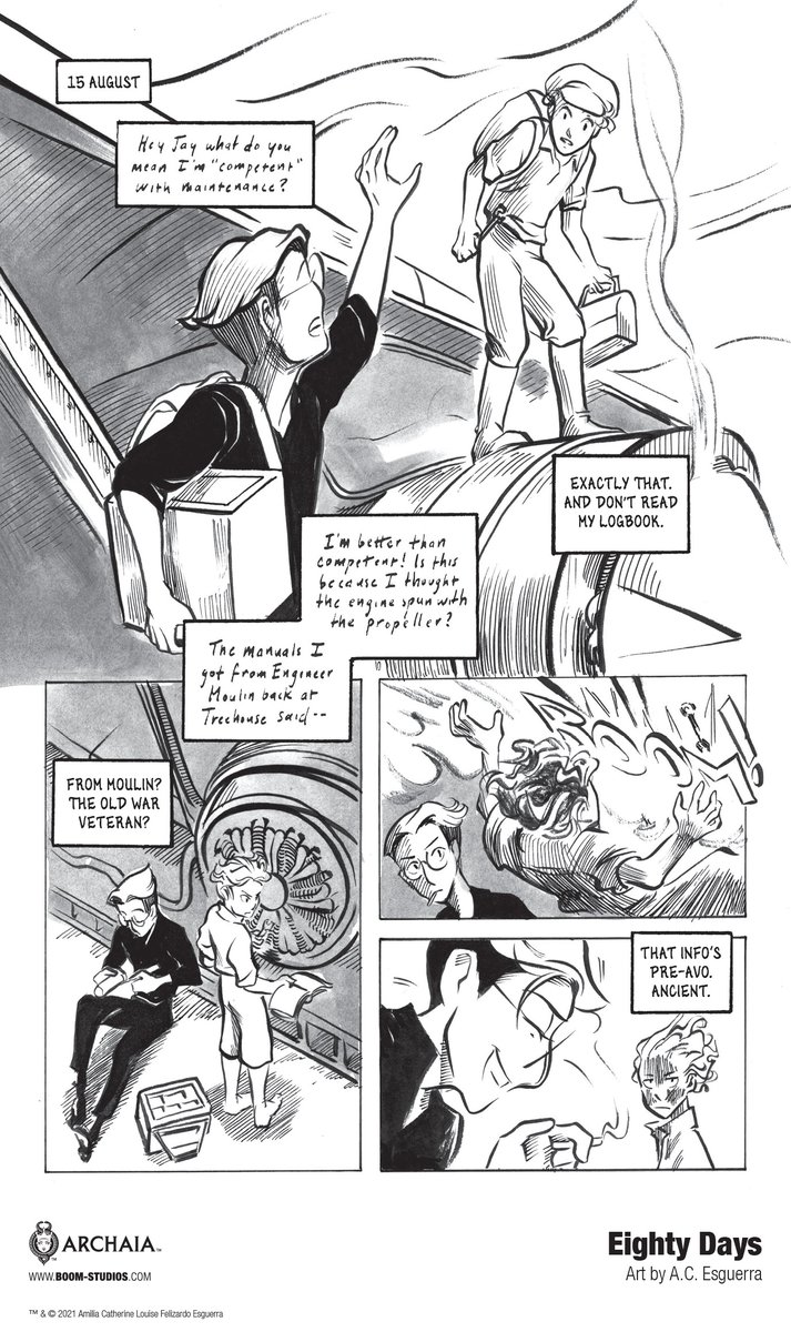 boomstudios's tweet photo. We’ve got a First Look at @blueludebar’s EIGHTY DAYS! A new original graphic novel from the winner of the 2016 PRISM Comics Queer Press Grant! In shops 9/1 and anywhere books are sold 9/7! Learn more: https://t.co/3mhBN2PIey

#EightyDays #Pride #BoomStudios #Archaia https://t.co/BKXZp1JDYj