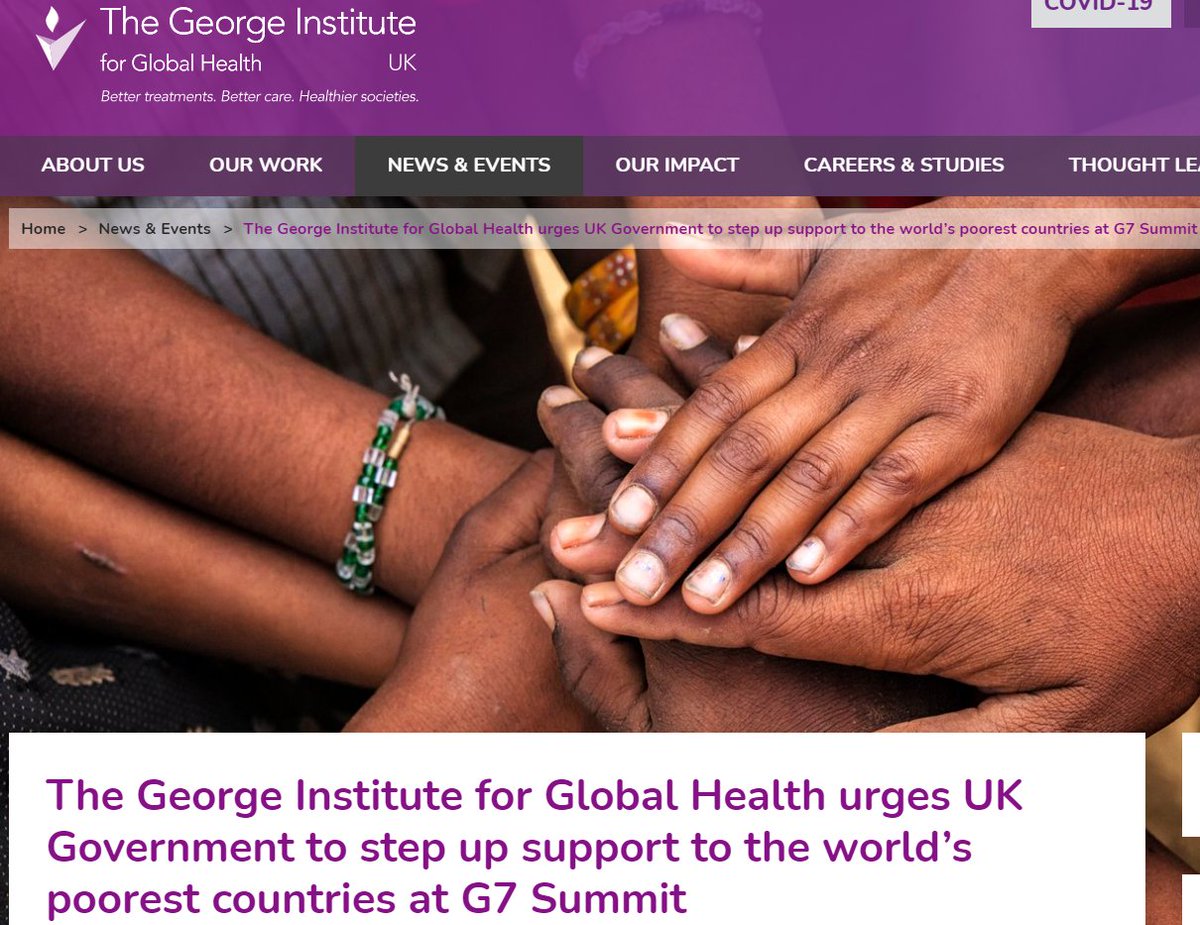 On the eve of the #G7, our statement to <a href="/GOVUK/">GOV.UK</a> on UK #ODAcuts calls for:
➼ reinstatement of 0.7% target
➼ timetable for #COVIDVaccine sharing in line with 
<a href="/TheIndPanel/">The Independent Panel</a> recommendation
➼ support for #TRIPSwaiver 
➼ strengthened global learning compact
bit.ly/2TjcmZf