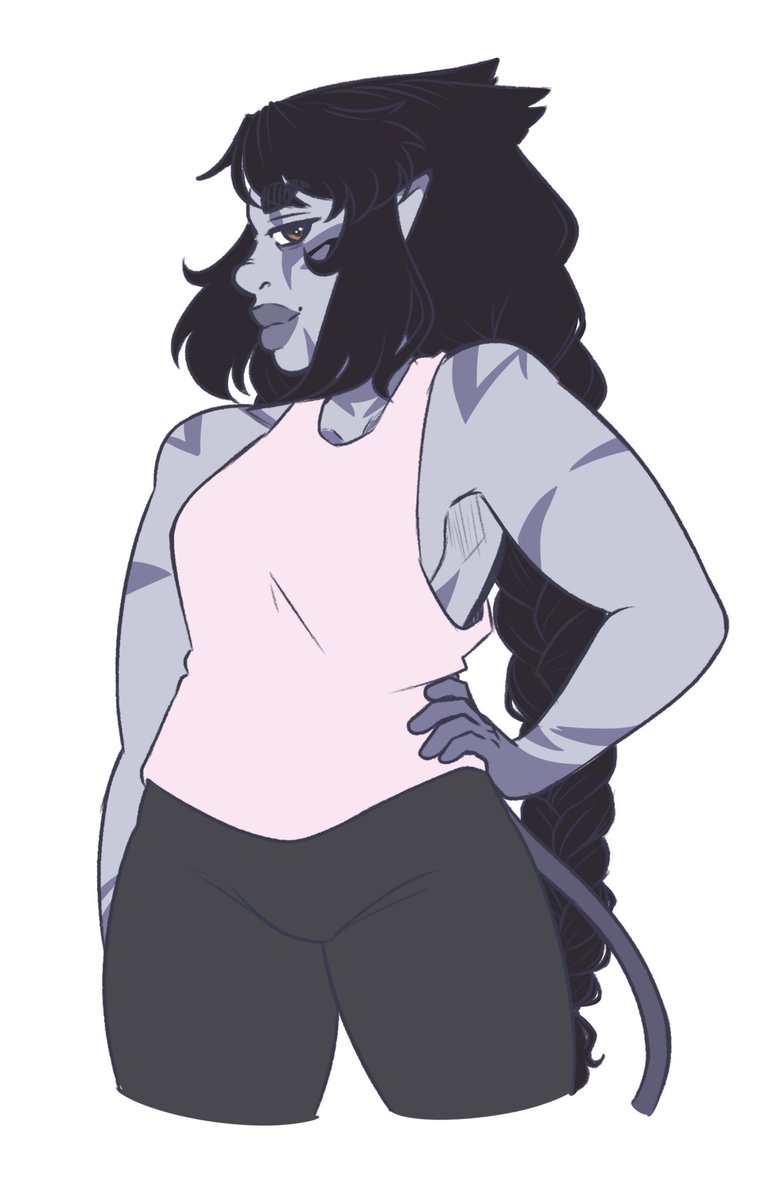 Pinkythebun's tweet photo. I'm gonna do the boob meme and this is the only one I'm sharing on my SFW account bc side boob
#commissionsopen https://t.co/OFkiOEUv8Z