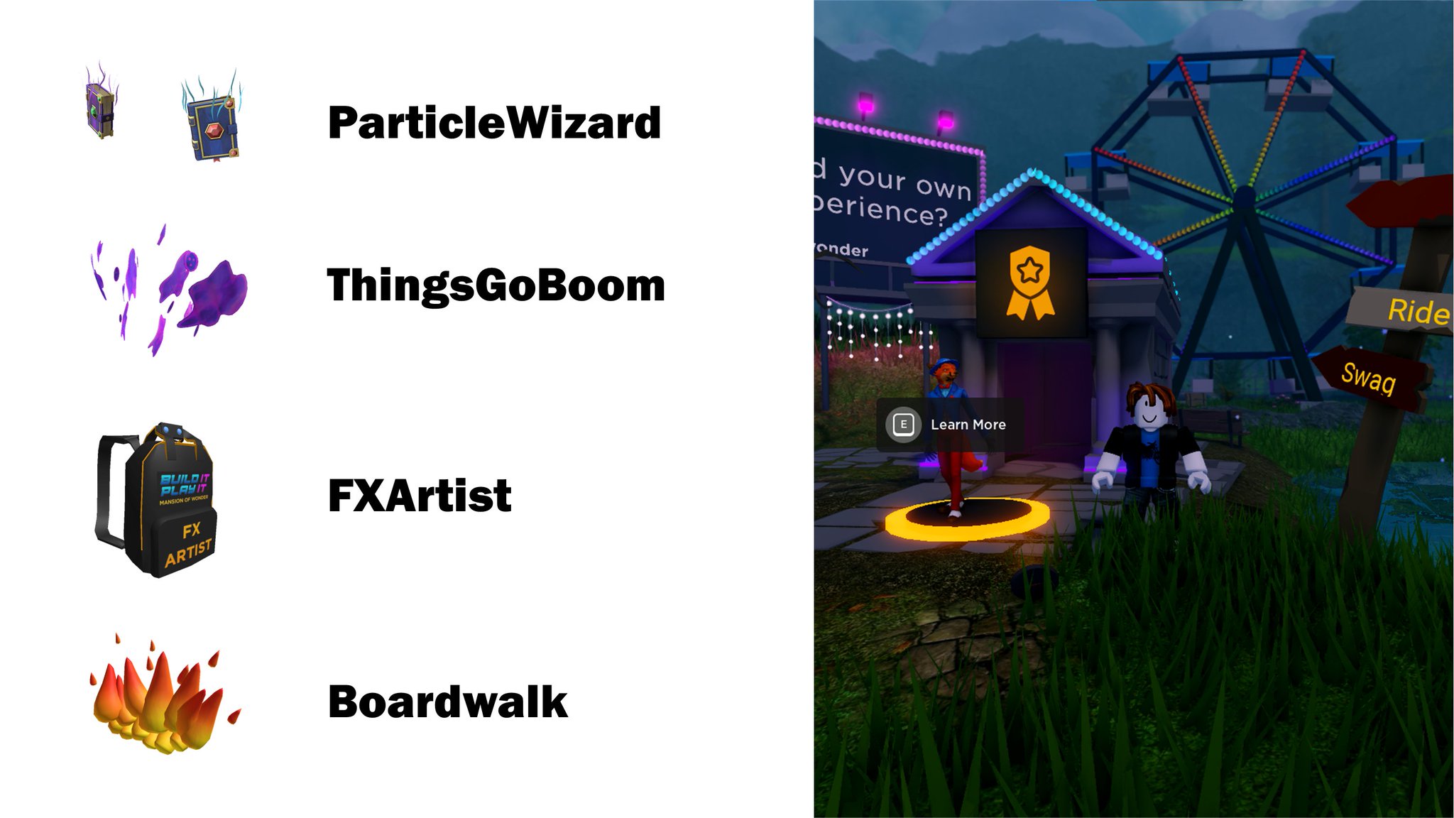 Bloxy News On Twitter The Build It Play It Mansion Of Wonder Challenge Is Out Now You Can Redeem 4 Free Items By Heading Into The Experience And Redeeming The Following Codes - roblox mansion games