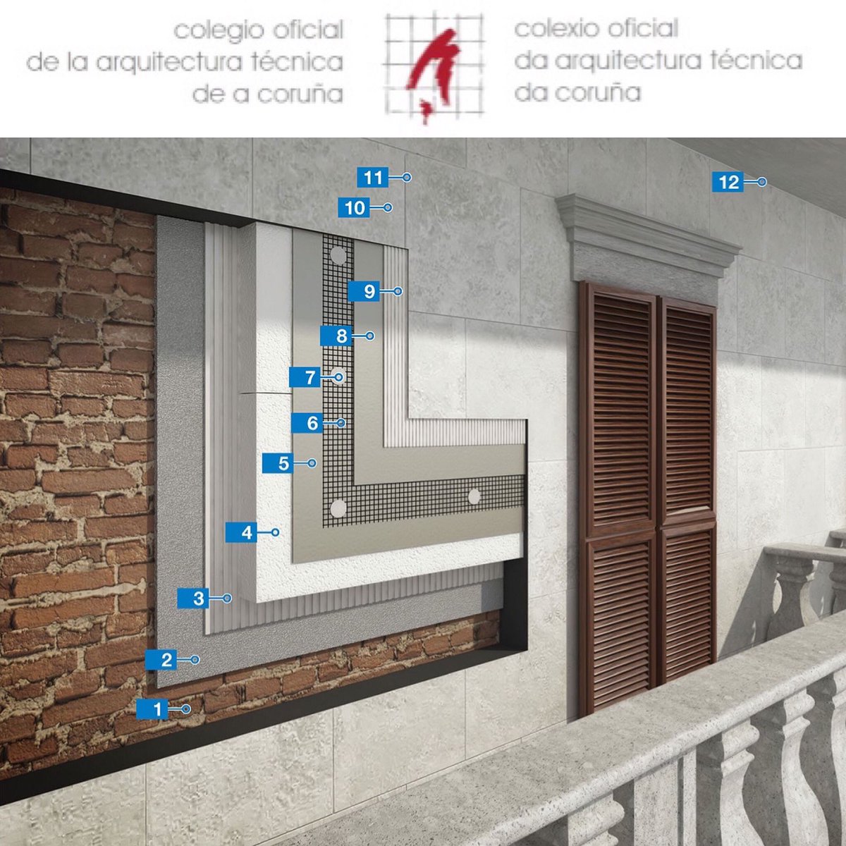 MapeiSpain's tweet photo. 🔵 #COATAC: Jornada informativa sobre sistemas de #aislamientotèrmico por el exterior con acabado continuo y cerámico #MAPETHERM SYSTEM Y MAPETHERM TILE SYSTEM 👉23/06 19:00 #SATE. #Mapei #Construcción #Arquitectura #Ingeniería y #Rehabilitación 👉 https://t.co/iPYji54H0p https://t.co/dHFd4T6NdO