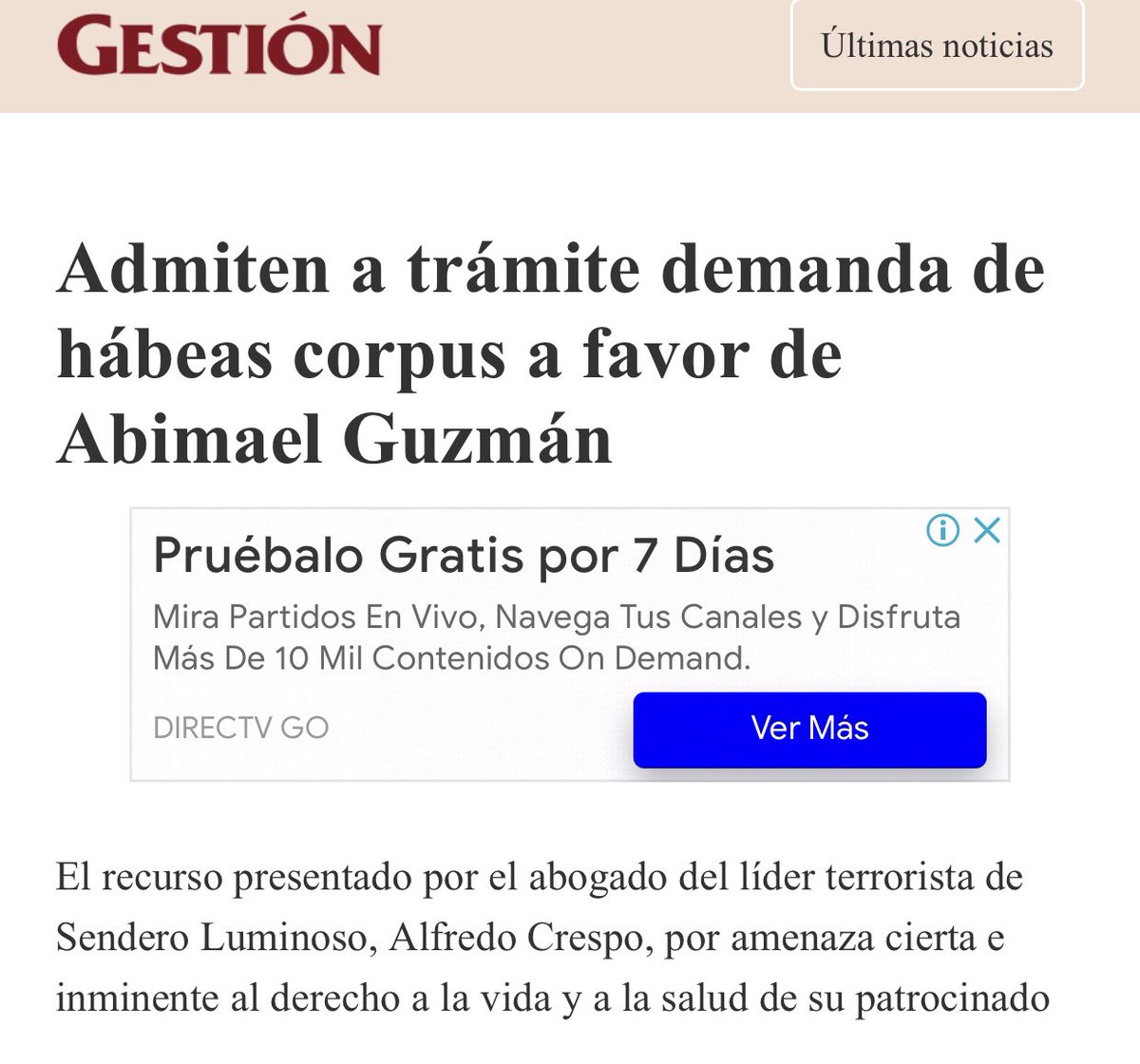 thaislarranaga's tweet photo. Primero cerron, ahora se aprueba el trámite de habeas corpus para Abimael , tiembla Perú https://t.co/llUeLOtWUx