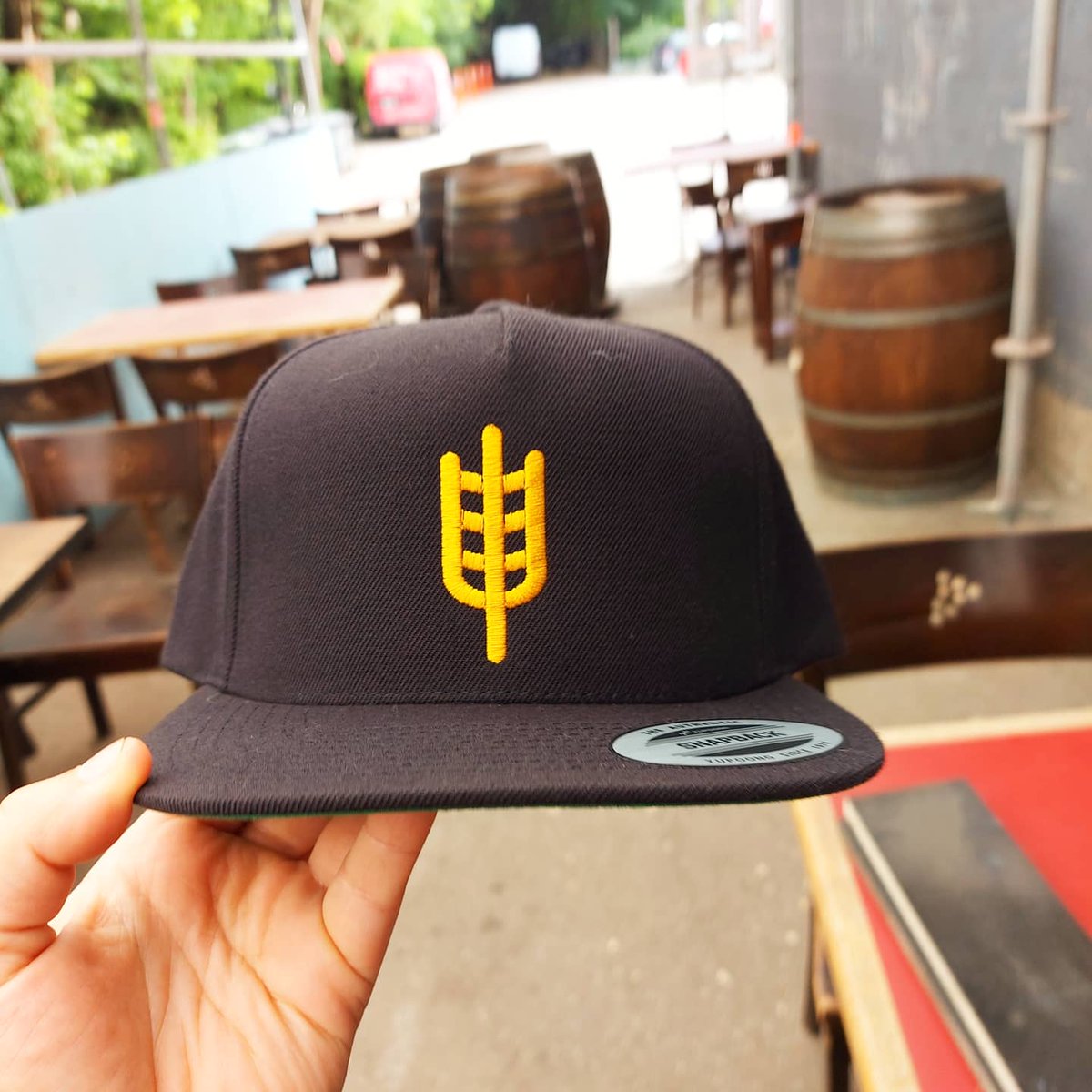 Just in time for sitting in the sun on a patio! We have restocked Saulter sheaf caps. Available instore and online 🍻 

Speaking of patio, See you Tomorrow first come first serve!