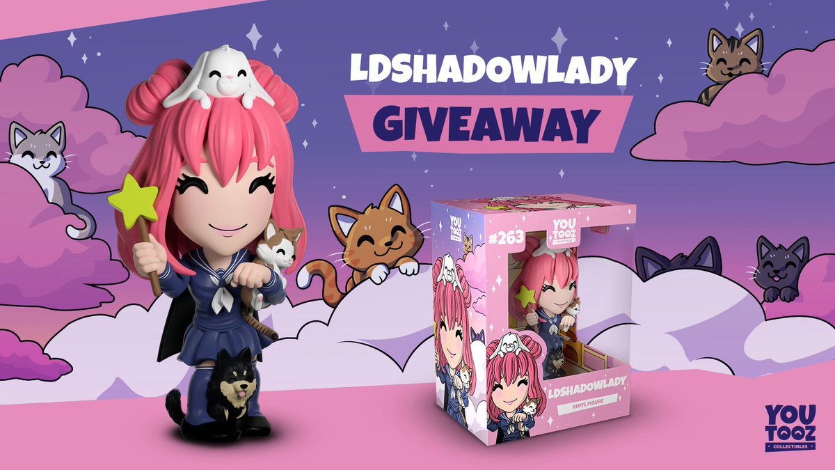 LDShadowLady's tweet image. Who wants it ✨
Retweet for a chance to win my @youtooz figure🌸 
Winner selected before the drop on June 18th