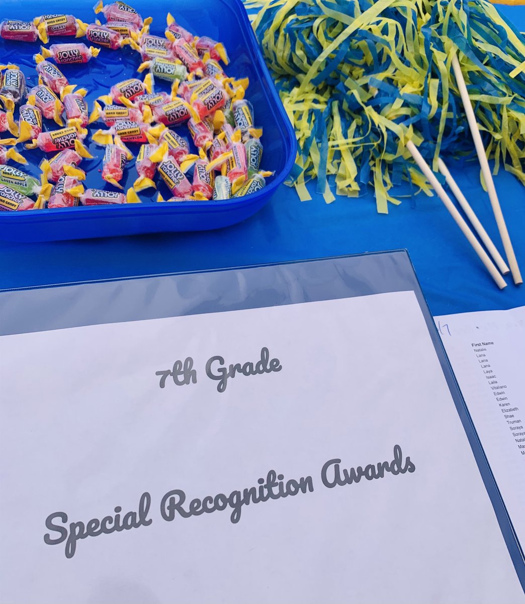 CONGRATS 6/7th Grade award winners!