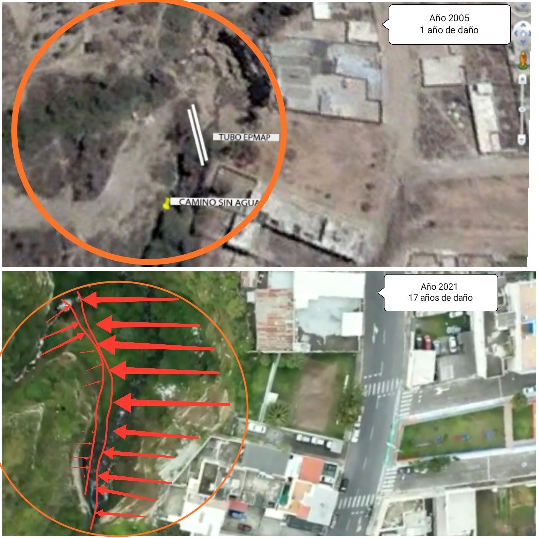 QuebradaCarrets's tweet photo. INSPECCIÓN CONCEJALA| Día lunes tendremos  visita de Concejala @AndreaHidalgoec q escucha a la comunidad. Empresas municipales ya no omitan infórmacion, la verdad siempre sale a la luz. ✅
Esto es EMERGENCIA= PRIORIDAD
🔸En imagenes se muestra l desgaste x aguas residuales👪☠️ https://t.co/QblGXSjWEZ