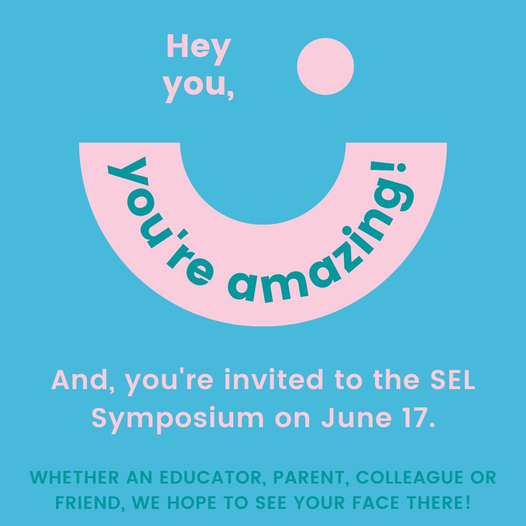 AISD_SEL_CPI's tweet photo. Hey you! You're amazing! Educators, parents, colleagues &amp; friends, we've officially made it through the school year. :-) Now, let us provide a space for healing, learning, story-telling &amp; community at the annual #SELSymposium. Learn more &amp; register: https://t.co/gzAZm3K5iI https://t.co/cRDaAqg56d