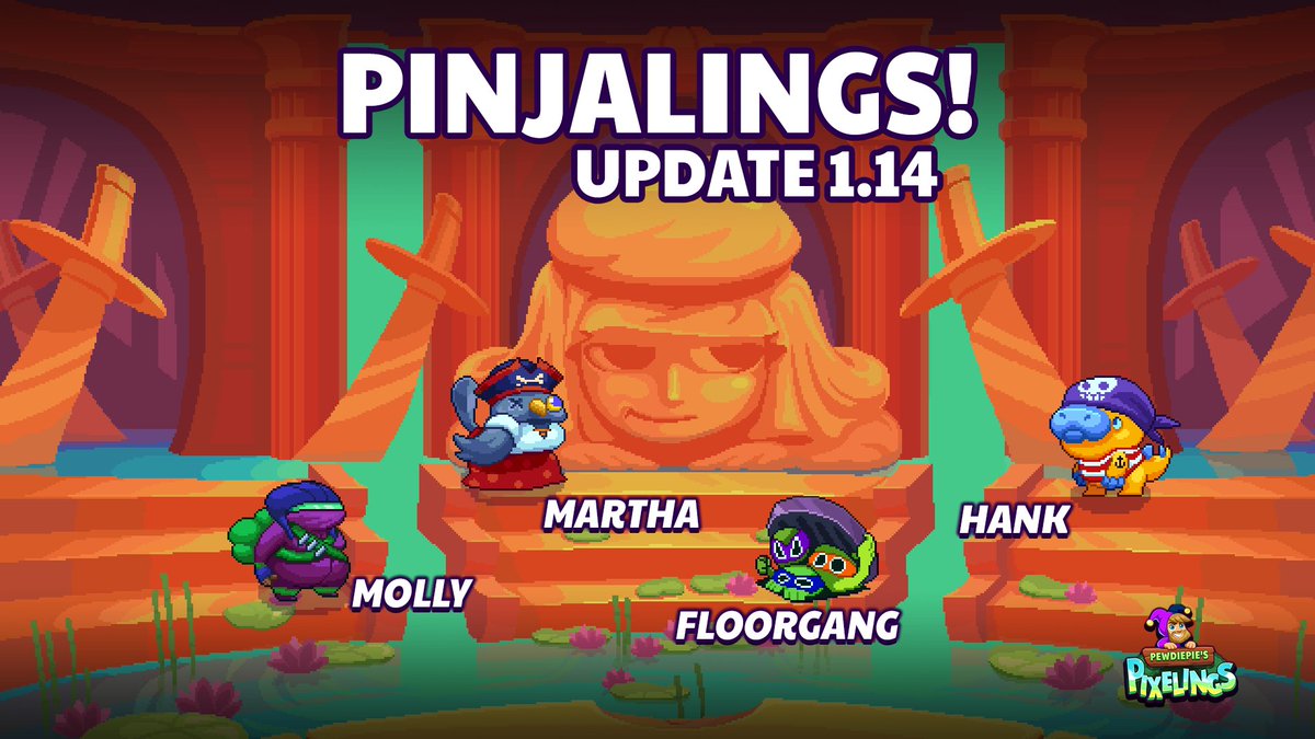 Outerminds's tweet photo. Update 1.14 is out right now and Stephano's ASMR shrine is finally available to battle in! In addition, you can expect 1 more arena, 2 new Fame Point tiers, habitats, changes to mana regen, and a new log-in event! π
https://t.co/1pQBJ8eRJL
#pewdiepie #outerminds #pixelings https://t.co/wY0SPKpgAY
