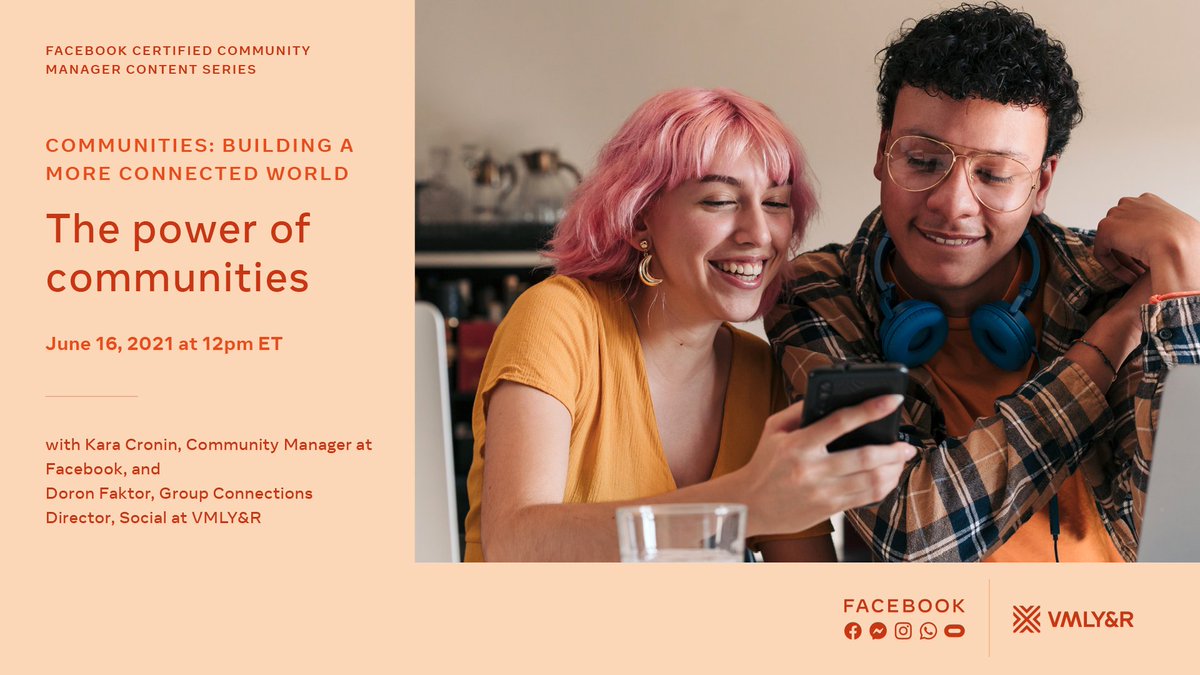 Community management has never been more important. So, we’re partnering with @Facebook to offer a free three-part series for community managers that’s open to the public. The first event is June 16 with VMLY&amp;R’s <a href="/DcypherTheMan/">Dcypher</a>. Check it out 👉 bit.ly/3ggJWZj #smm