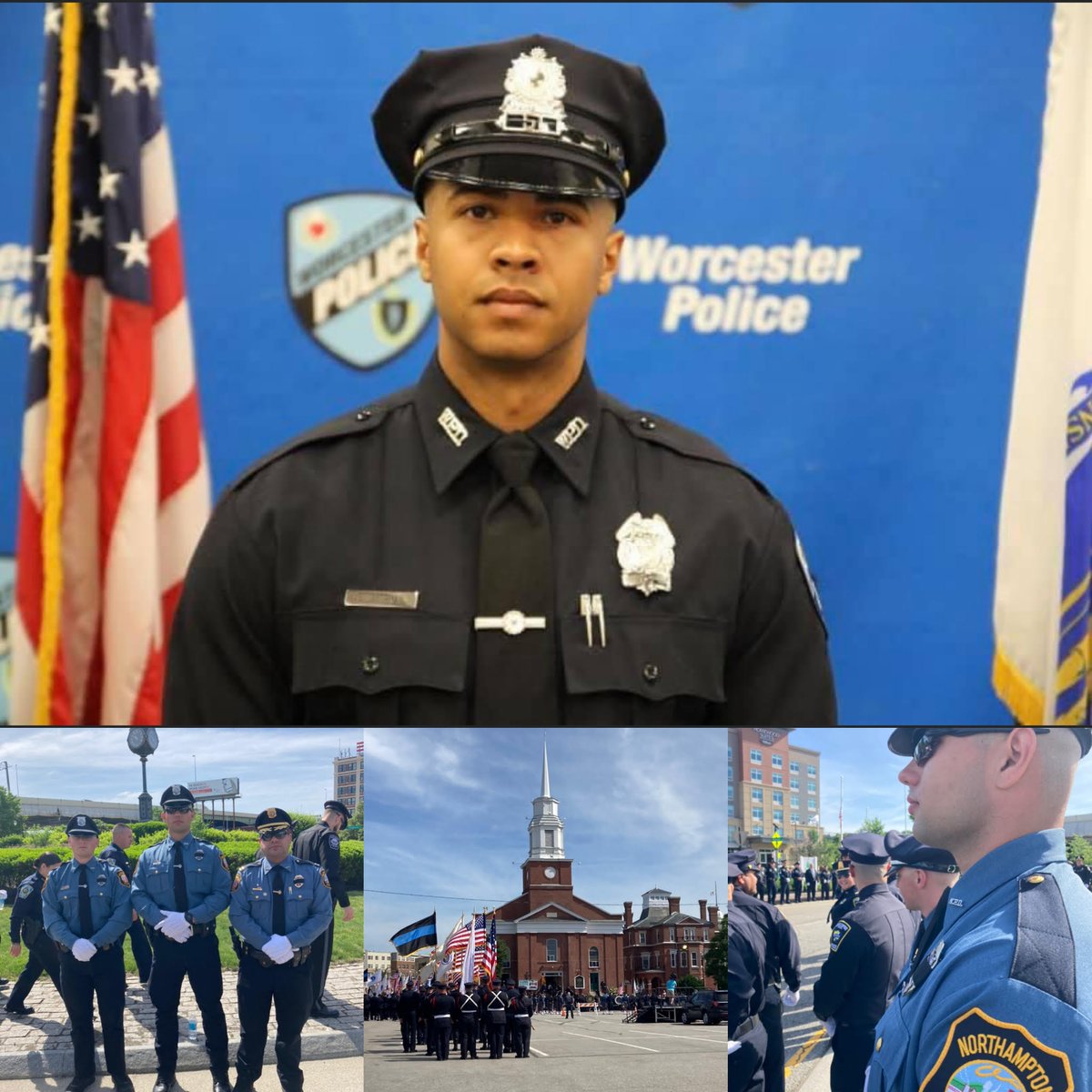 Today several NPD Officers traveled to Worcester to Honor fallen Worcester Police Officer Emanuel "Manny" Familia.  Thousands of Officers from across the region came together to pay their final respects and honor this true hero. May he rest in peace. 
#hero, #worcesterpolice