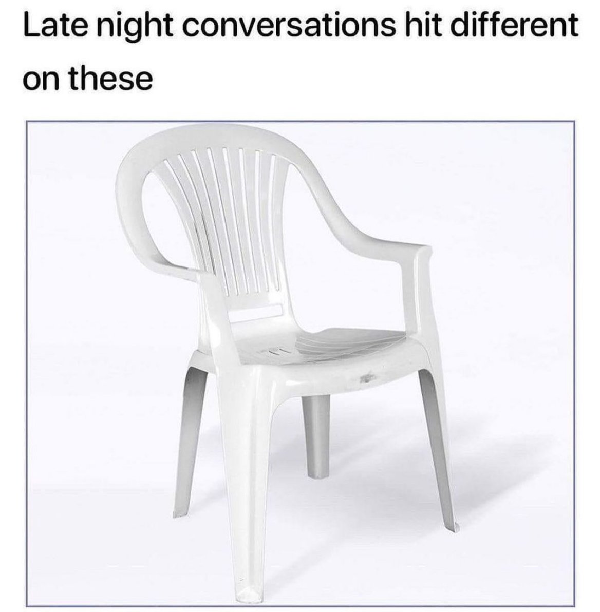 MensHumor's tweet image. Especially when one of the legs breaks in the middle of the conversation