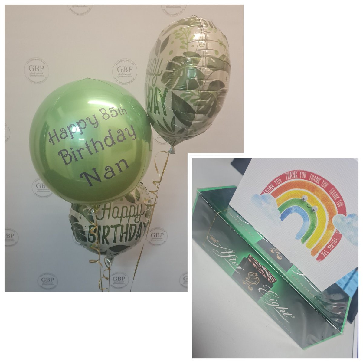This morning I did a Balloon Delivery for a regular customer.

When she presented me and mum with a thank you card and some choccies I was honestly brought to tears.

Thank you so so much, it is so lovely to have such great customers 🥰🥰